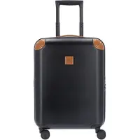 Bric's Amalfi 4-wielige cabinewagen 55 cm zwart