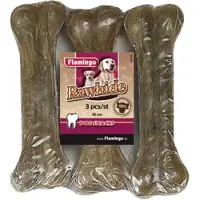 Flamingo - Hondensnack Rawhide Been - 300 gr - 3 stuks x 16 cm