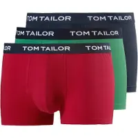 Tom Tailor Boxershorts marine / grasgroen / karmijnrood