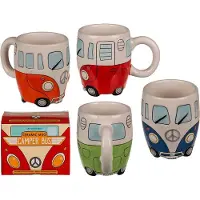Ootb Vintage VW Camper Van - Mok / camper bus / 330 ml / ca.10.5 x 8.5 x 13 cm