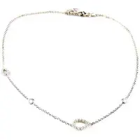 Sophie model Cinzia ketting in zilver met druppel gezet met cubic zirconia