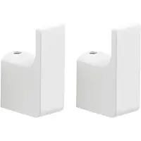Gedy Pirenei set handdoekhaken wit 2 stuks