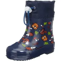 Playshoes Regenlaarzen donkerblauw / karamel / lichtgroen / gemengde kleuren / wit