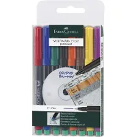 Faber-Castell multimarker - permanent - lijnbreedte F - 8 stuks - FC-151309