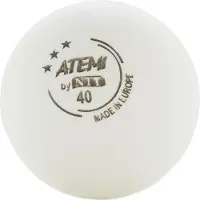 Atemi Tafeltennisbal 3 ster wit/6 st.ds..