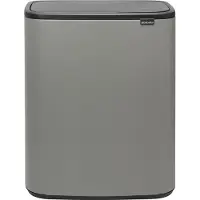 Brabantia Bo Touch Bin 60 Liter Mineral Concrete Grey