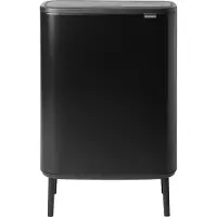 Brabantia Bo Touch Bin Hi Prullenbak - 60 liter - 1 vak - Matt Black