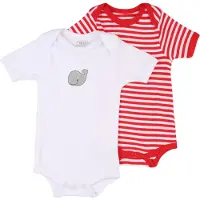 Playshoes Rompertje/body grijs / rood / wit