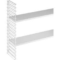 Tomado Uitbreidingsset Boekenrek - 1 x Rek Wit + 2 x Plank Wit