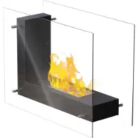 Qlima Elektrische haard + bio-ethanol haard, FFB 830 (20,5 x 45 x 30 cm)