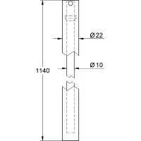 GROHE - Douchepijp, chroom 48053000