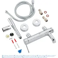 GROHE Essence New badkraan met doucheset Chroom