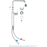 GROHE Essence New wastafelkraan XL met hoge draaibare uitloop EcoJoy brushed warm sunset