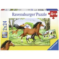 Ravensburger Wereld van de paarden - Twee puzzels van 24 stukjes