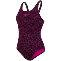 Speedo Boomstar Allover Muscleback Swimsuit Roze UK 32 Vrouw
