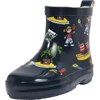 Playshoes Regenlaarzen donkerblauw / bruin / geel / rood