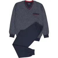 Götzburg pyjama donkerblauw/rood/wit male | Maat: 56 (XXL)