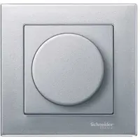 Schneider Electric systeem m met centraalplaat voor dimmer, aluminium