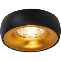 QAZQA Design inbouwsport zwart met gouden binnenkant - Mooning