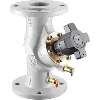 Oventrop Inregelventiel HydroControl VFC met flenzen volgens EN 1092-2 PN 16 DN 20, met twee gemonteerde Classic meetventielen, grijs gietijzer (GG 25), 1062646