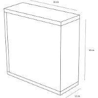 Differnz Medicijnkast quadro 30x12x30 cm wit