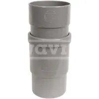 Wavin Wadal lijmfitting met 2 aansluiting, PVC, aansluiting 1 lijmmof, 41