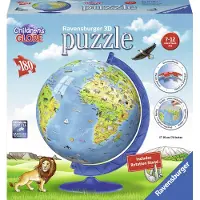 Ravensburger XXL Kinder globe (Engels) - 3D Puzzel - 180 stukjes
