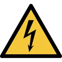 Tarifold Veiligheidsbord Waarschuwing: elektrische spanning PP (Polypropeen) 20 (B) x 0,14 (H) cm 3 Stuks