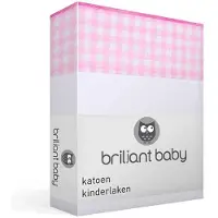 Briljant Baby Ledikantlaken Abby 100x150 cm - Roze