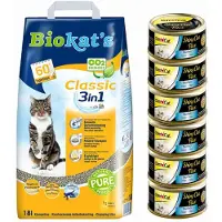 Overig Biokat's Classic & GimCat ShinyCat Filet Tonijn Pakket