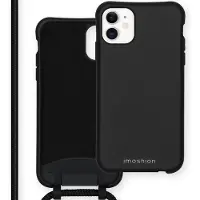 IMoshion Color Backcover met afneembaar koord voor de Apple iPhone 11 - Zwart