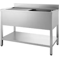 CombiSteel Demontabele Spoeltafel Met Bodemschap - 200x70cm - 2 Midden 7452.0455 - Horeca & Professioneel