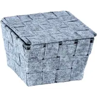 Wenko opbergmand Adria Feltro 14 cm polyester grijs