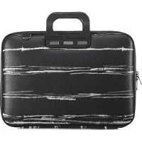Bombata laptoptas B&W 38 x 29 cm kunstleer zwart/wit
