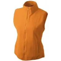 James & nicholson Fleece casual bodywarmer oranje voor dames - Holland feest/outdoor