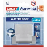 TESA 3x RVS dubbele haak waterproof Powerstrips - Klusbenodigdheden -