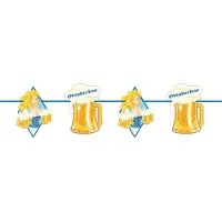 Folat Oktoberfest 10x Oktoberfest/bierfeest slingers met blonde dame 10