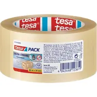 TESA 2x verpakkingstape transparant extra sterk 66 mtr x 50 mm -