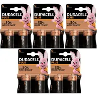 Duracell 10x Duracell C Plus Batterijen Alkaline Lr14 Mn1400 1.5 V - Batterijen