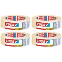 TESA Set van 4x Afplaktape/schilderstape 30 mm x 50 m - Verf