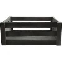 COSY&TRENDY KIST-KRAT HOUT SMALL 28.5X17.5X12CM GREY