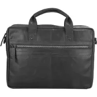 Spikes & Sparrow Briefcase black II schoudertas heren