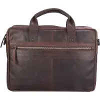 Spikes & Sparrow Briefcase dark brown schoudertas heren