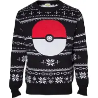 Difuzed Pokemon - Knitted Pokeball Christmas Sweater
