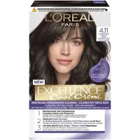 L'Oréal Excellence Cool Crème Permanente Crèmekleuring 4.11 - Ultra As Middenbruin