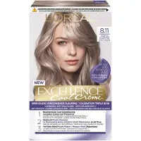L'Oréal 1+1 Gratis: Excellence Cool Crème Permanente Crèmekleuring 8.11 - Ultra As Lichtblond