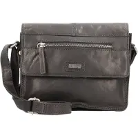 Spikes & Sparrow Spikes en Sparrow Crossbody Schoudertas met Overslag Zwart