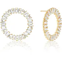 Sif Jakobs Antella Circolo Grande Earrings SJ-E0325-CZ-YG