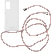IMoshion Transparante Backcover met koord voor de Samsung Galaxy S20 FE - Rosé Goud