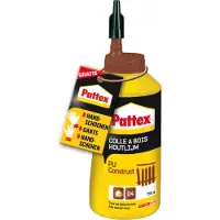 Pattex Houtlijm PU-Construct 750g | Duurzame D4 hechting | Waterbestendig & Veelzijdig Gebruiksklaar voor Eenvoudige Applicatie | Geschikt voor binnen & buiten.